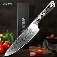 damascus knives chef knife japanese kitchen knife damascus vg10 67 layer stainless steel knives ultra sharp g10 handle