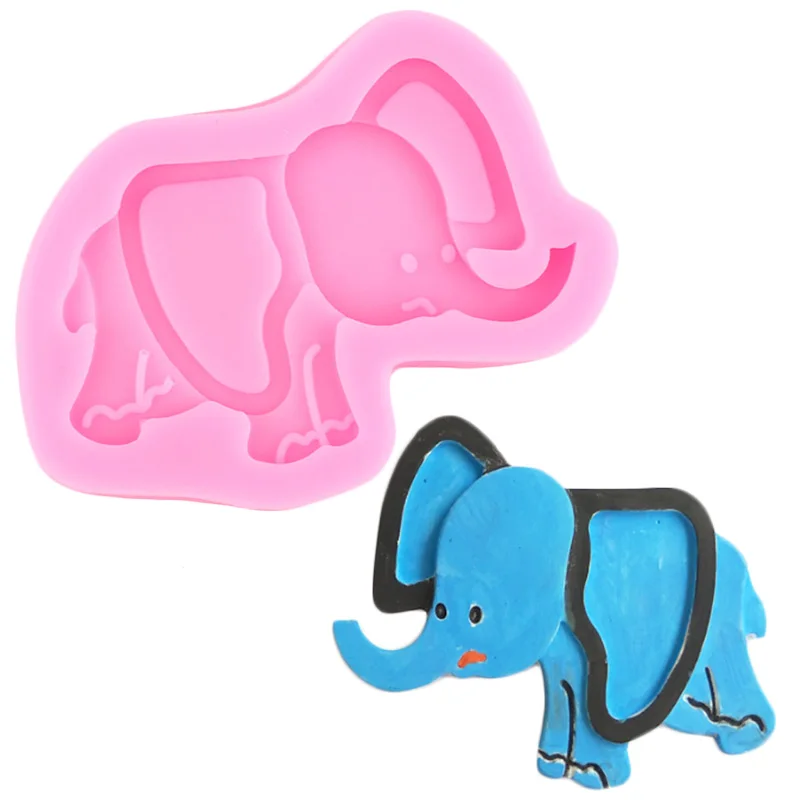 Силиконовая форма в стиле джунглей сафари животные трава лужайка цветок