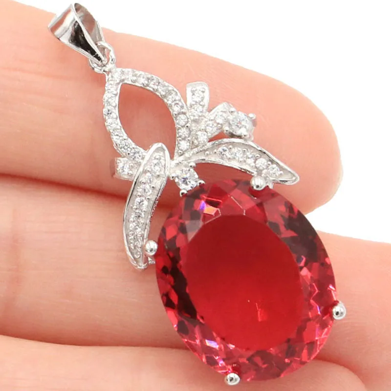 39x16 мм фото реальный серебряный кулон европейский дизайн 6,1 г розовый турмалин Лондон синий топаз Смоки Кварц CZ