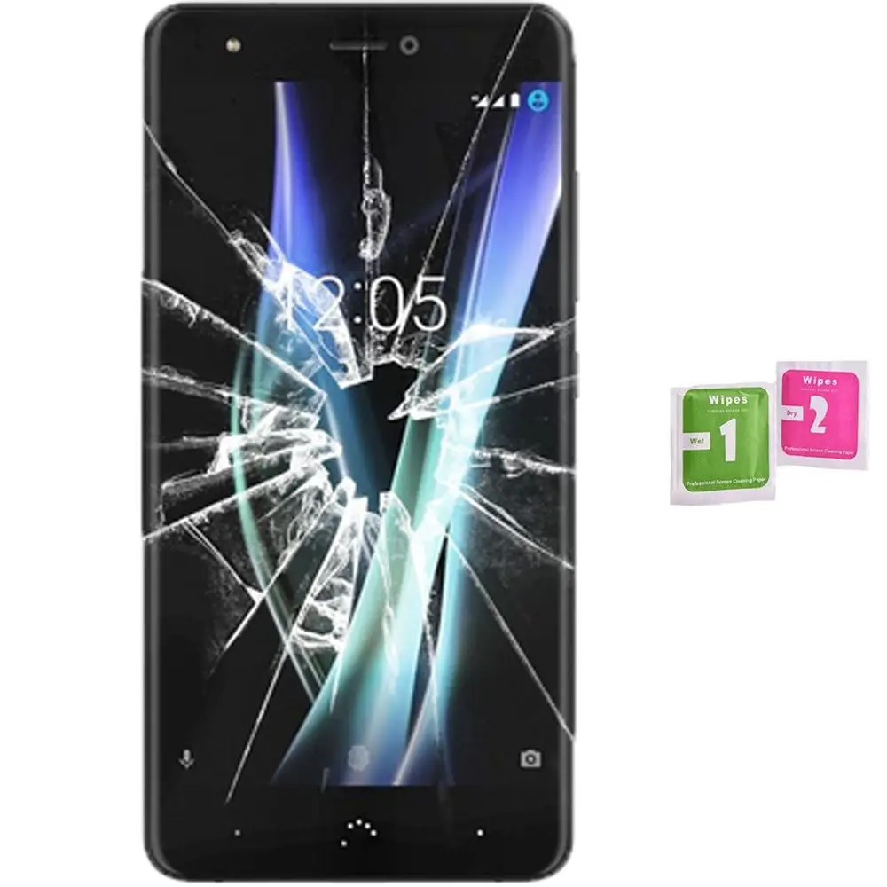 Защитное стекло для экрана BQ AQUARIS X / PRO (универсальное неполное см. Информацию) |