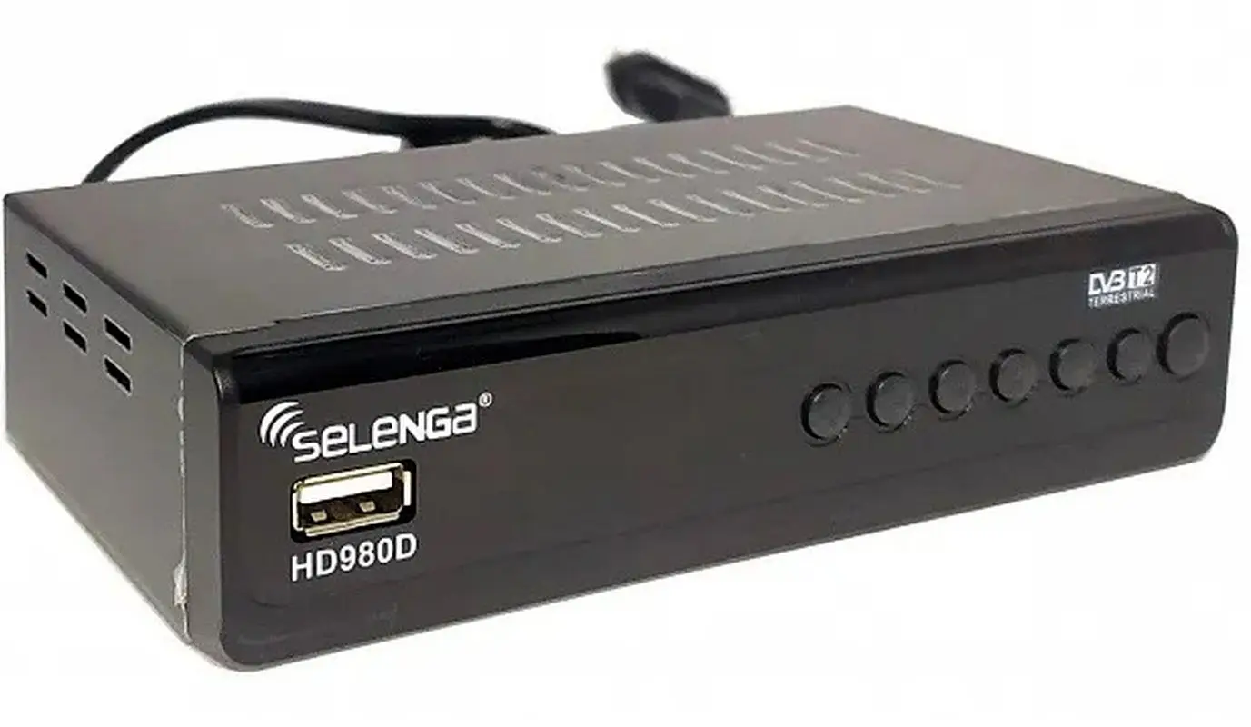 Receiver essential DVB-T2/DVB-C Selenga hd980d prefix for cable and air TV | Электроника