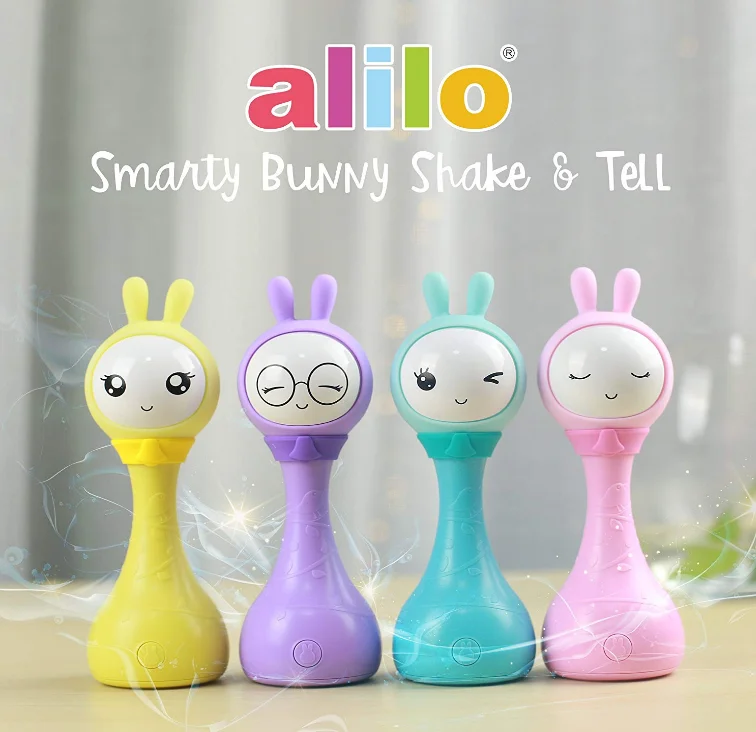 R1 Alilo Smarty Bunny Новорожденные электронные погремушки с рассказами музыкальный