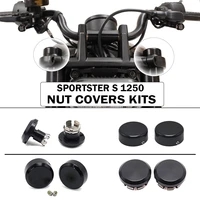 nut covers kits fits for harley pan america sportster s 1250 front rear axle nut covers upper fork stem covers trim kits