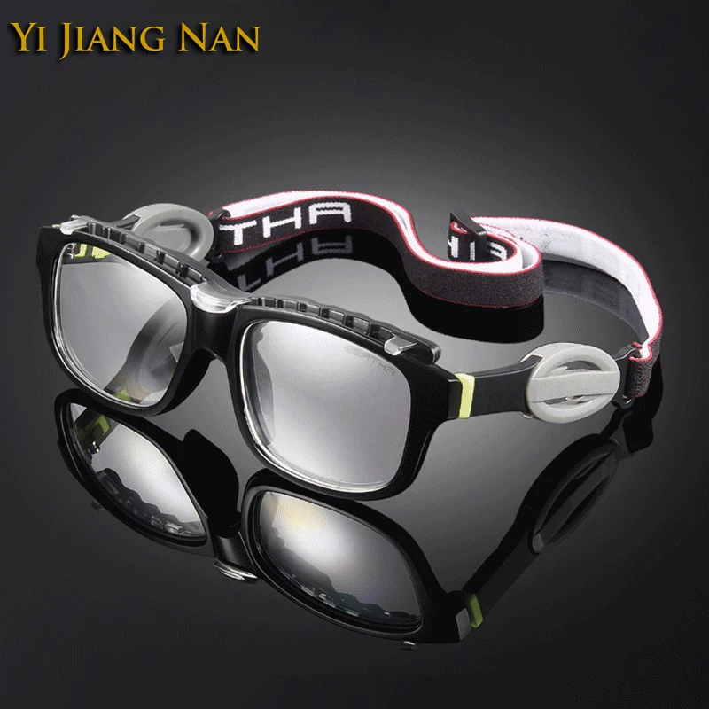

Men Sports Prescription Eyeglasses TR90 Flexible with Elastic Band Football Glasses Frame Basketball Spectacles Leisure Temples