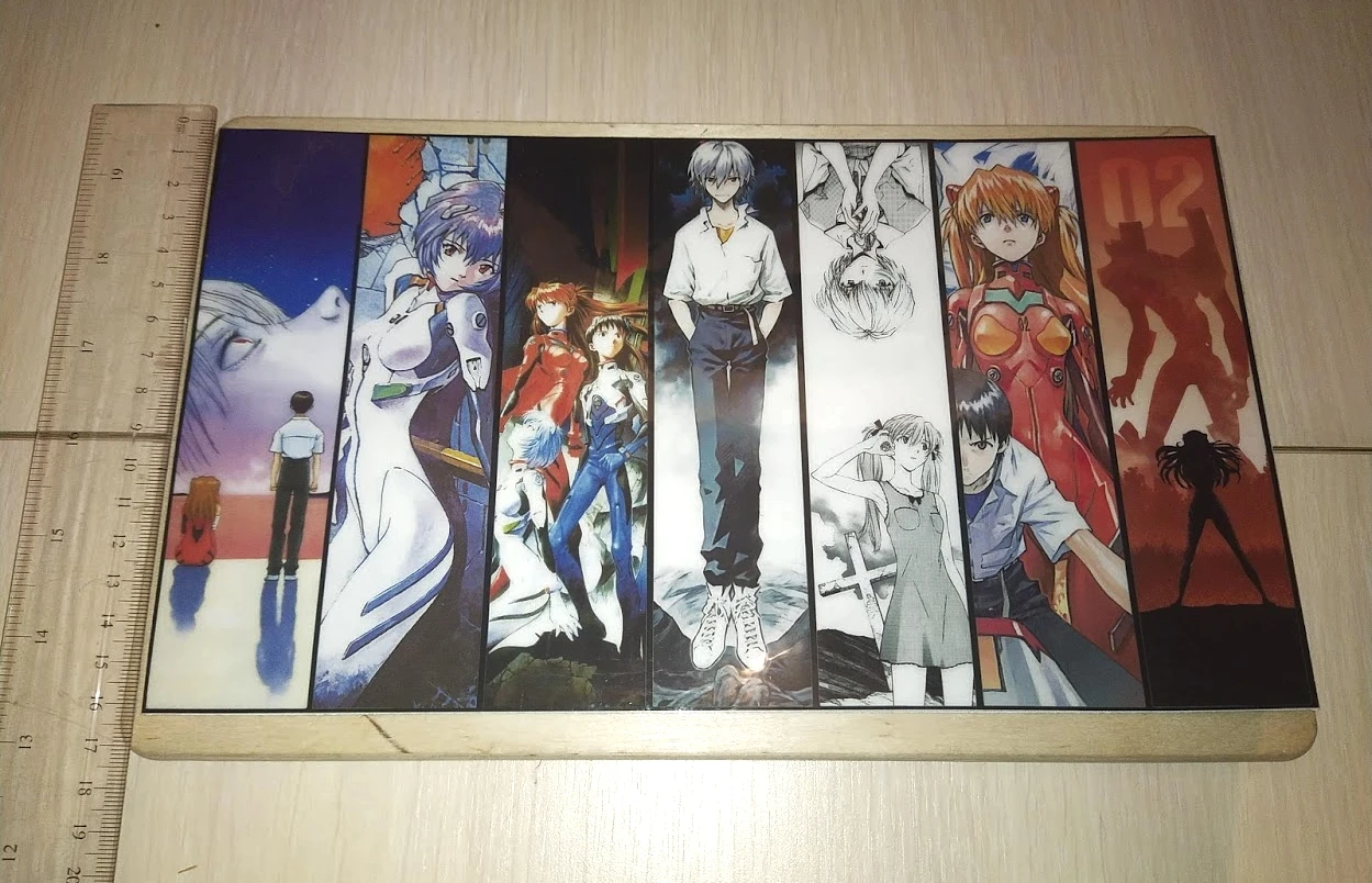 Закладки для книг Evangelion набор 1 лист (не вырезаны) | Канцтовары офиса и дома