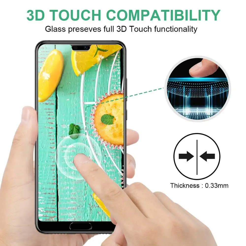Full Tempered Glass Screen Protector for Huawei P20 Pro Smartphone Security Protection | Мобильные телефоны и аксессуары