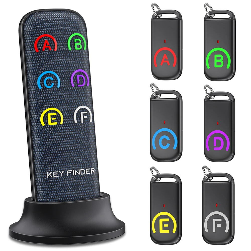 

4/6/8 i in 1 Anti-lost Wireless Car Key Finder Remote Control Tracker Alarm Tag Keychain Wallet Smart Tracker with 6 Receivers
