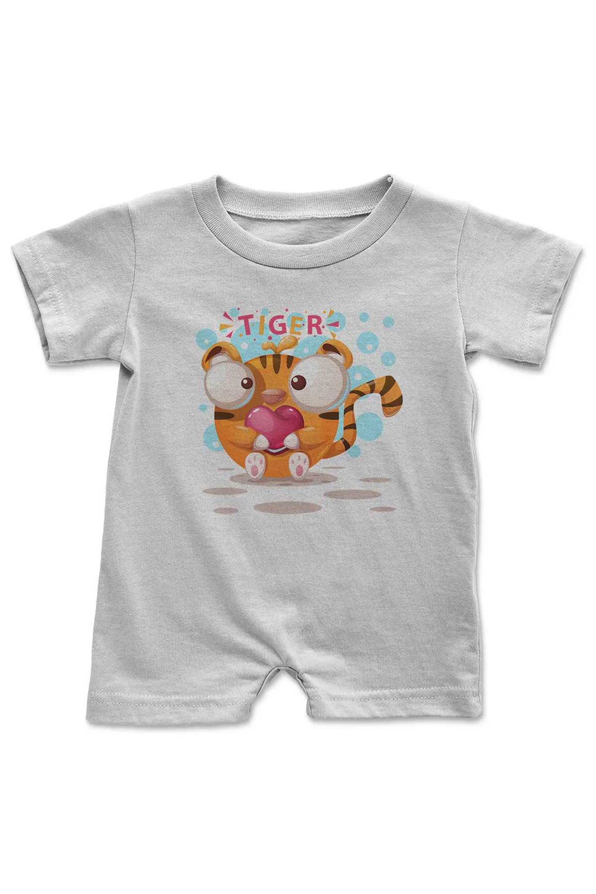 Angemiel/Детский комбинезон с изображением сердца котенка тигра для мальчиков белый|