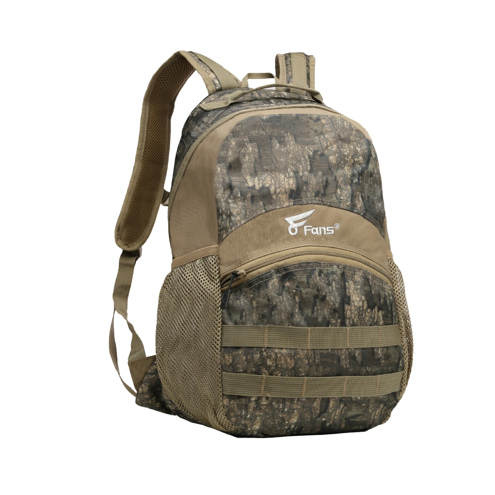 8Fans Hunting Backpack, Realtree Timber Camo Hunting Bag Durable Large Capacity Hunting Pack for Hunting Hiking Camp