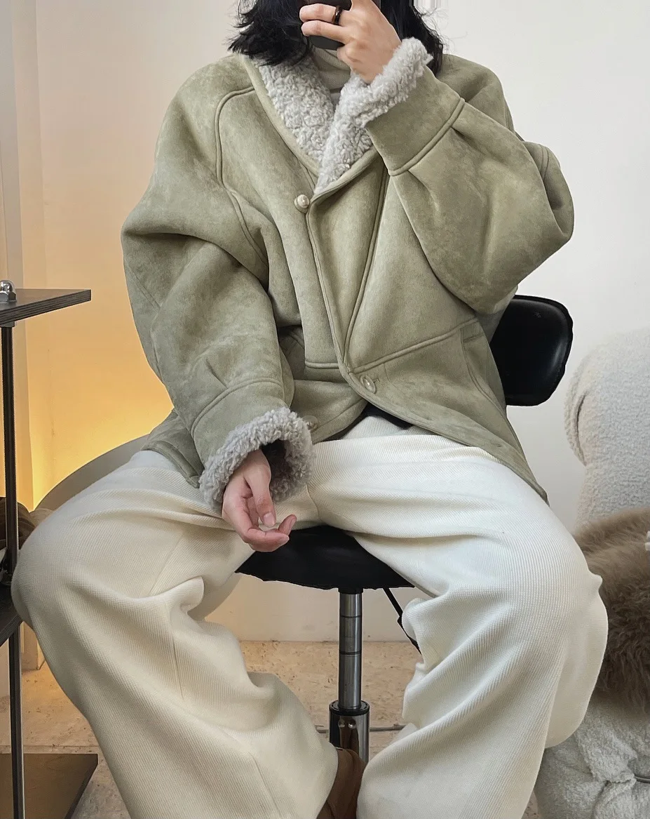 woman warm winter coat