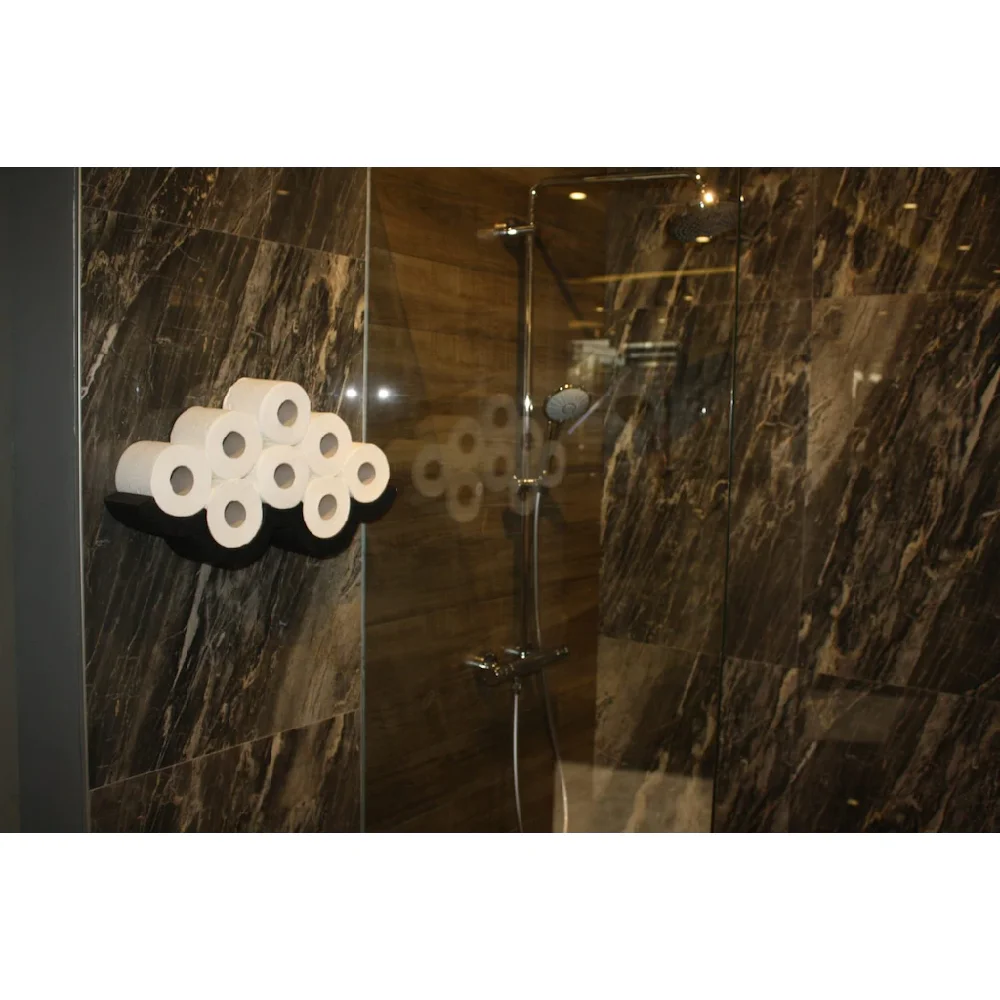 bathroom accessories multi toilet paper tissue holder wc hair roller tub storage organizer rack wall mounted shower rack soap dispenser free global sh