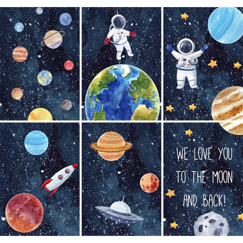 Набор для алмазной живописи круглая Алмазная вышивка с изображением планеты