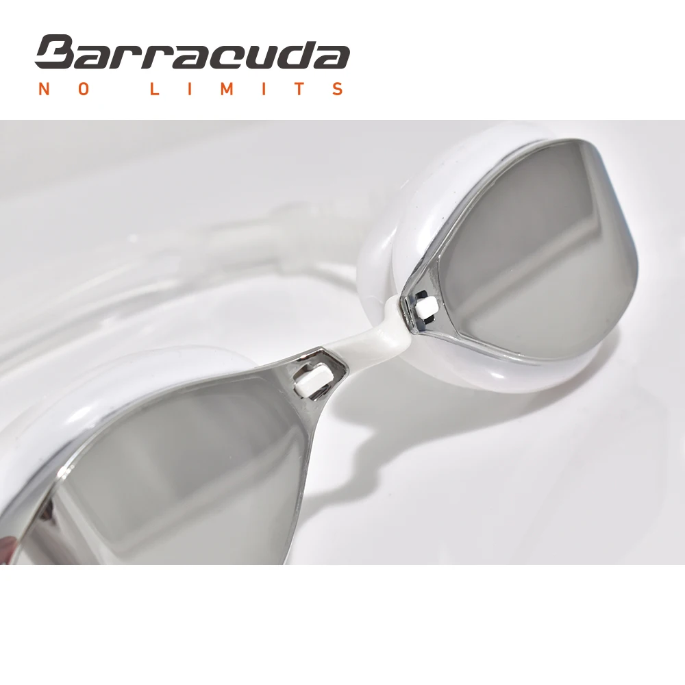 Очки для соревнований по плаванию Barracuda зеркальные линзы УФ защита взрослых