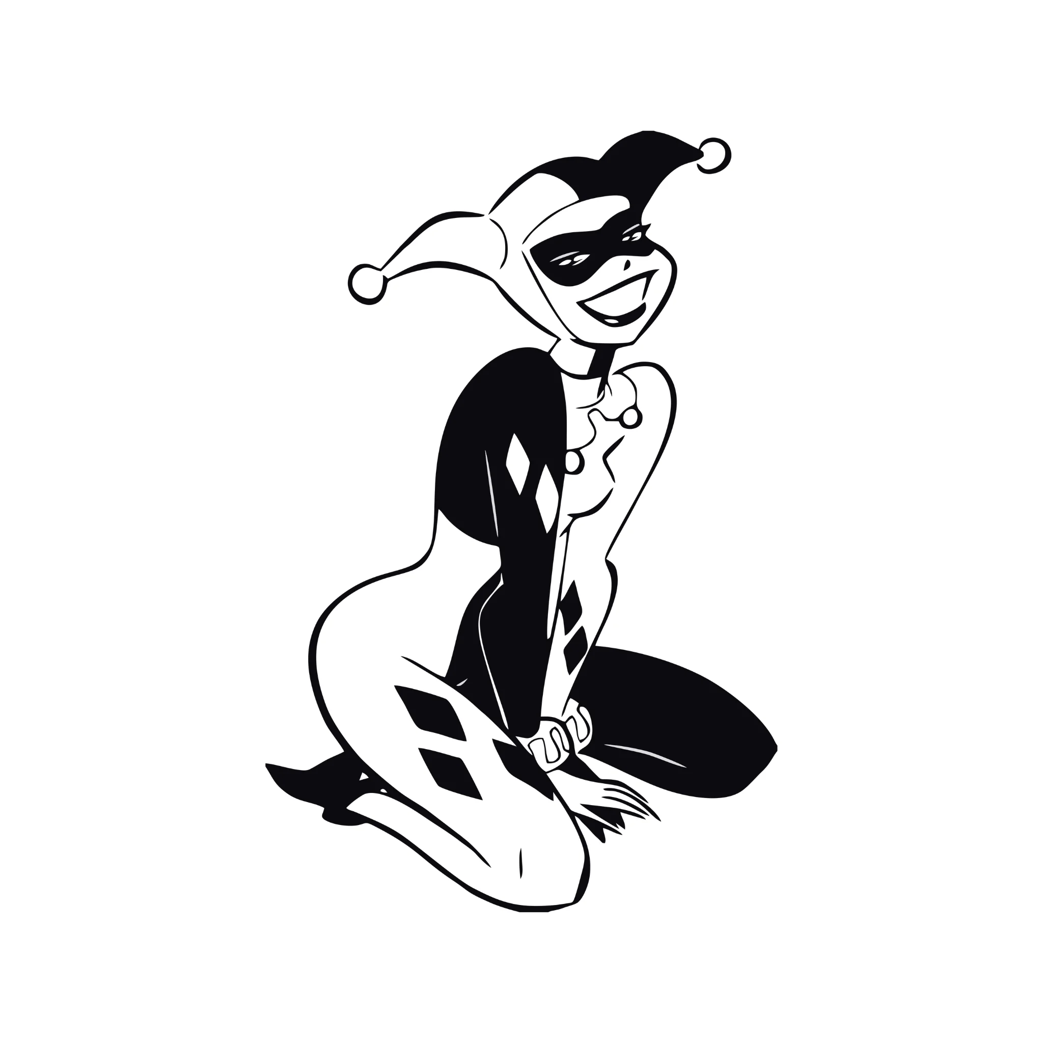 Стикеры(Автомобильные товары) Наклейка на машину из виниловой пленки. &quotХарли