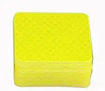 yellow Автомобиль никогда не тушит задний фонарь наклейки мотоцикл детская коляска безопасности тела предупреждающий, светоотражающий светящиеся наклейки - Название цвета: yellow