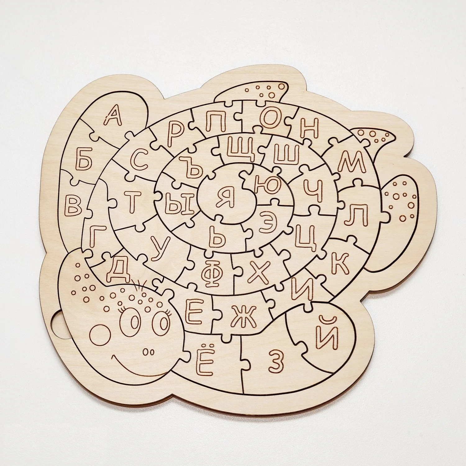 Детская деревянная головоломка-буква