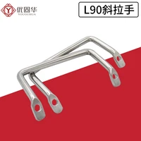 carbon steel 45 degree tilt heavy handle plus heavy door bow knobs industrial load bearing pull handle
