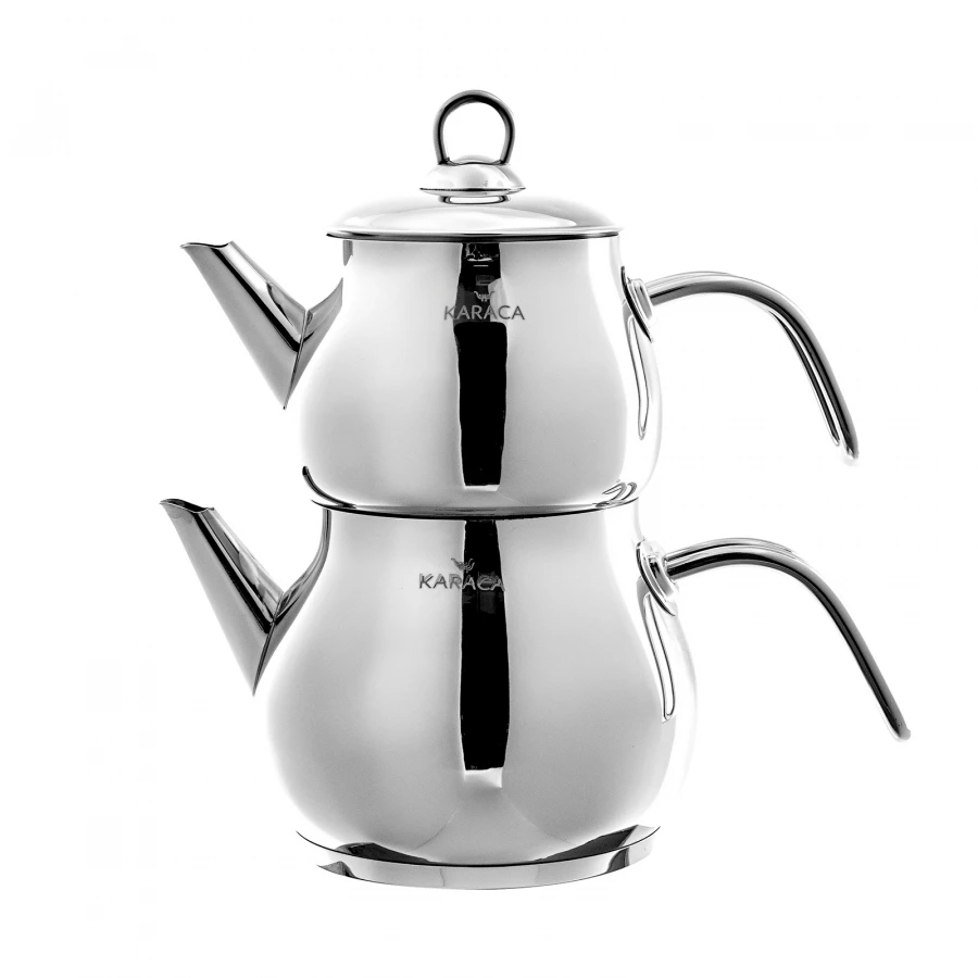 

Karaca Layla Teapot Set Metal Tea infuser