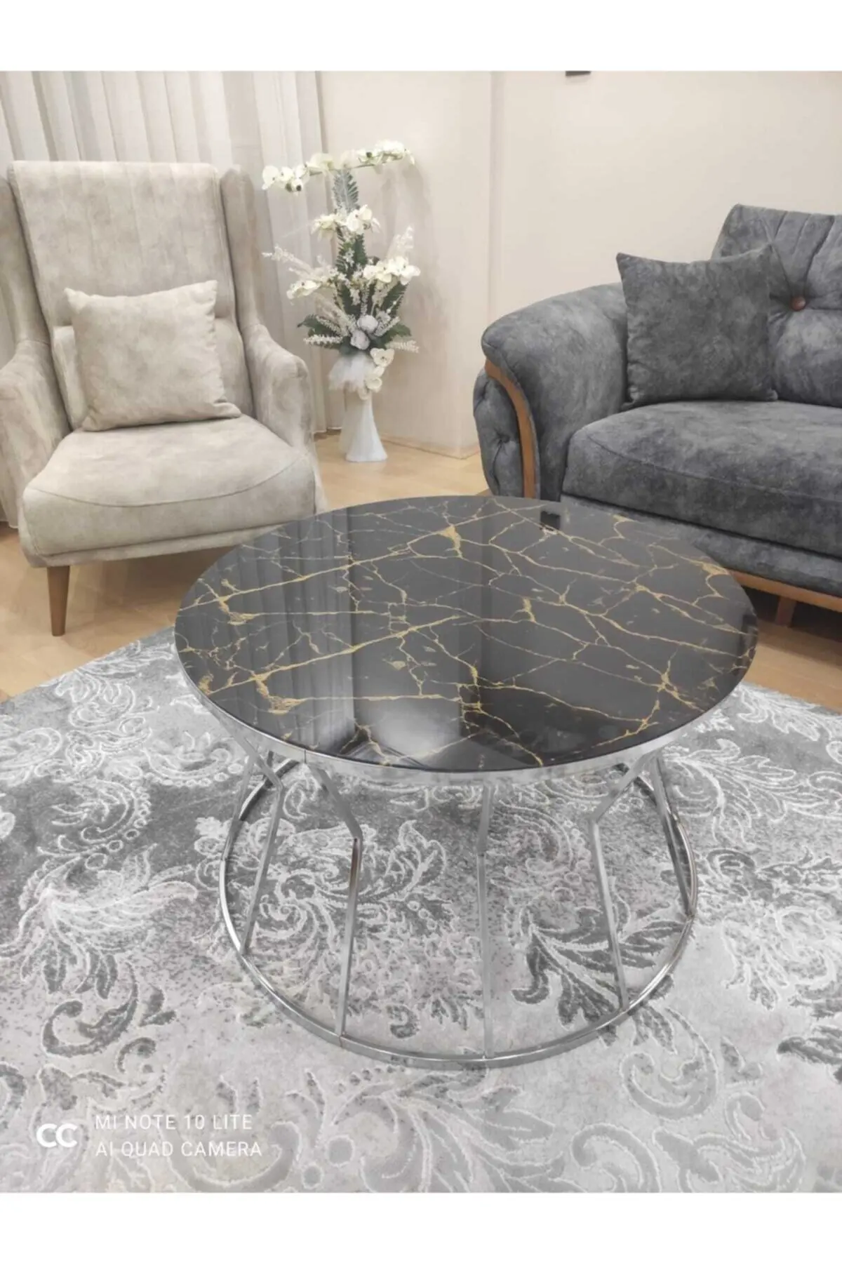 

TABLE METAL WORKBENCH CENTER TABLE SILVER LEGS LAV PATTERNED GLASS DINING TABLE MODERN