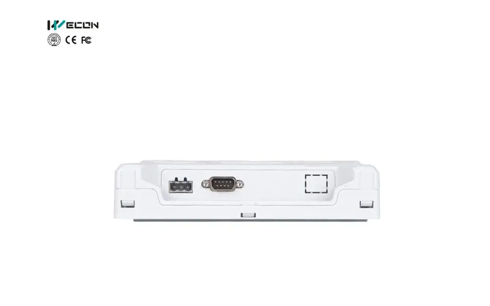 Wecon 7 дюймов HMI, Процессор CORTEX A7 528M 128M флэш-память, 128 м DDRAM, 800 × 480, COM1: RS485/RS422; COM2: RS232, USB хост/устройства