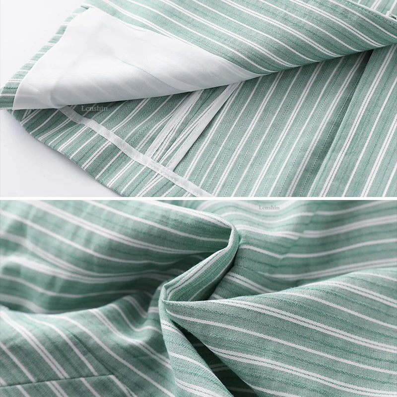 Lenshin полосатая куртка для женщин летняя одежда женское повседневное стильное