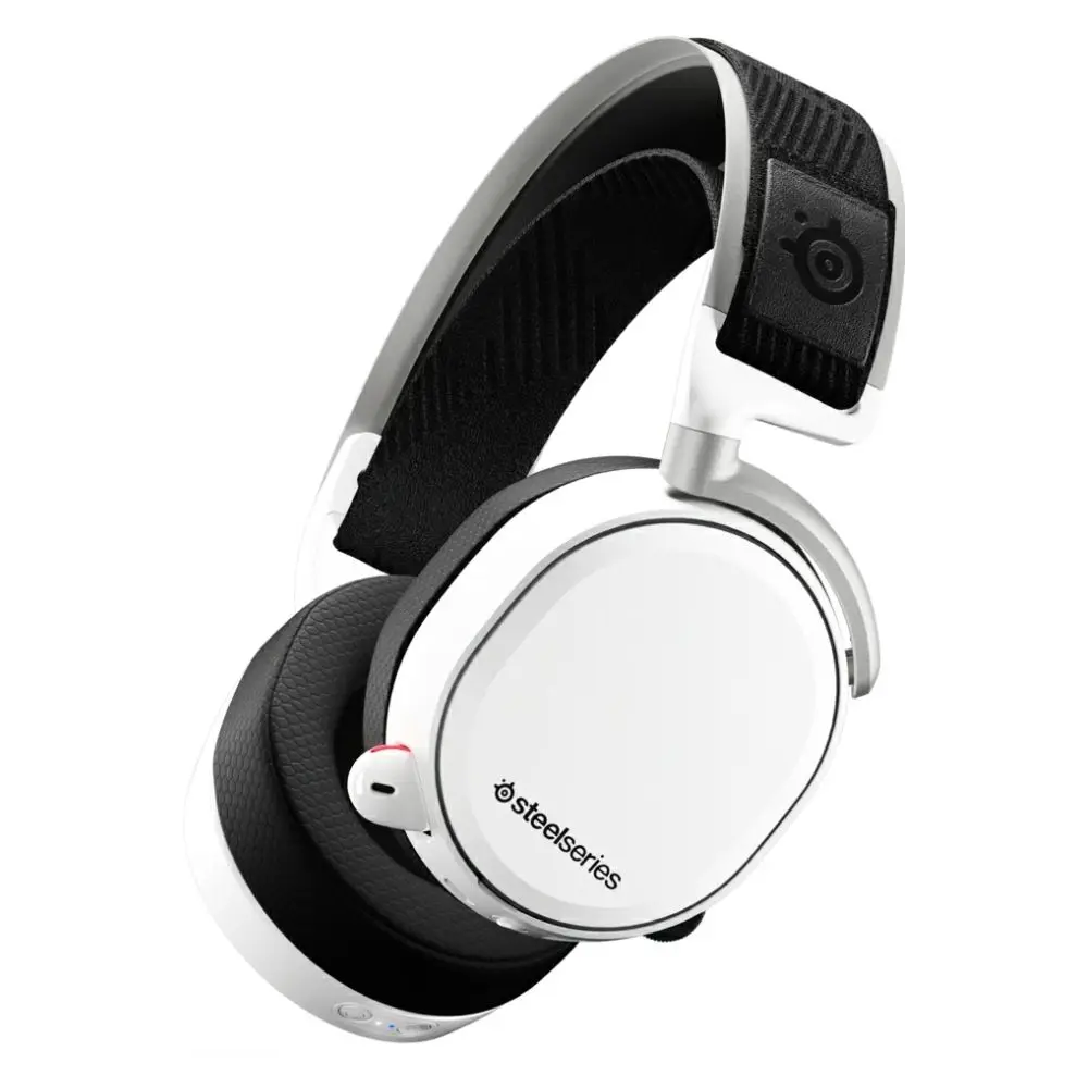 Игровые беспроводные наушники SteelSeries Arctis Pro белые (40 мм 2 4 ГГц Bluetooth USB зарядная