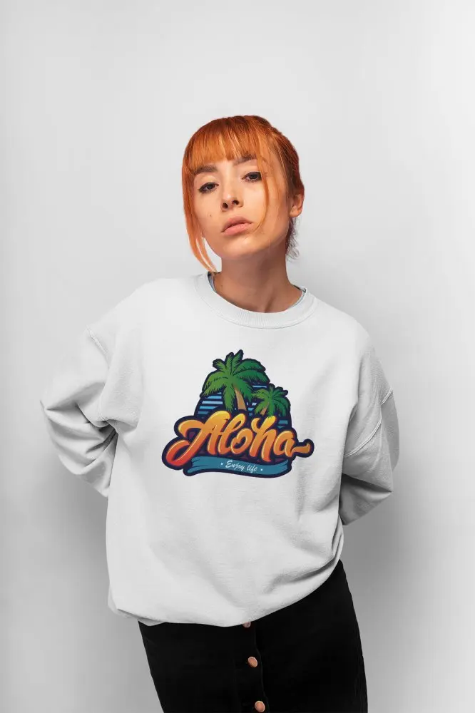Женская толстовка Angemiel Wear с пальмами Aloha | одежда
