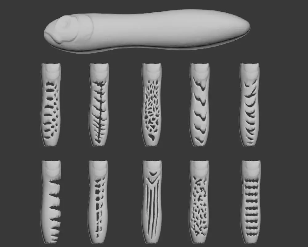 WLure жесткий пластиковый 3D Трафарет для топвотер зигзаг рыболовная приманка