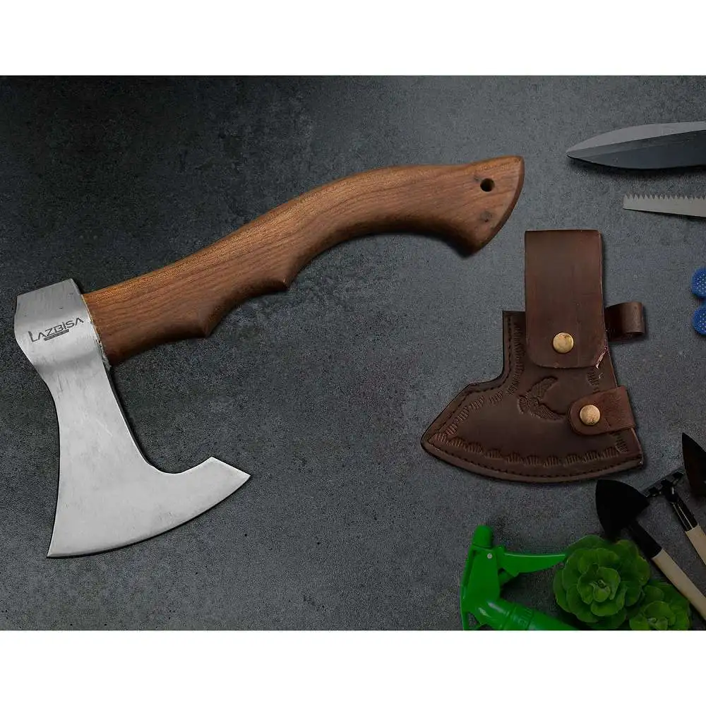 

Outdoor Ax Camping Pruning Ax Wooden Handle (32 Cm) With Case Gift