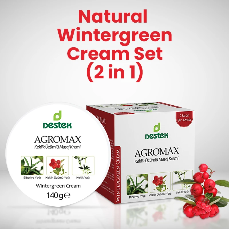 Натуральный набор крема Wintergreen (2 в 1) от боли 185 г облегчает массаж благодаря