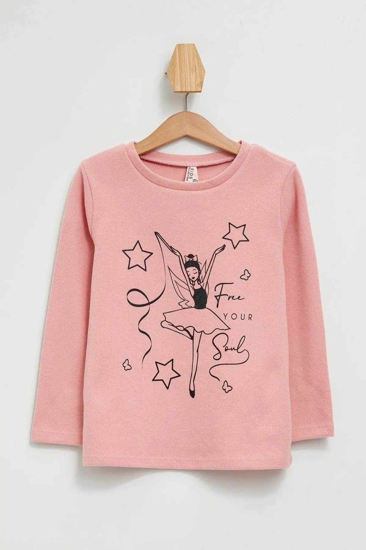 DeFacto/модные пуловеры для девочек с рисунком балета повседневные свободные