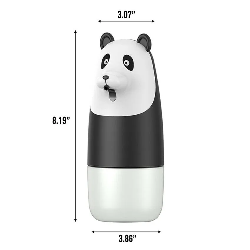 

Touchless Automatic Sensor Soap Dispenser 350 Ml USB Charged Panda Pattern Foam Machine Intelligent Infrared Liquid Soap Dispenser Sanitizer