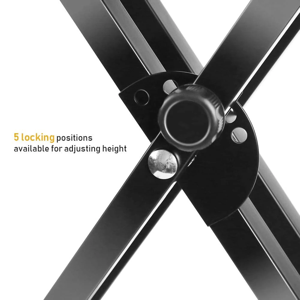 Регулируемая подставка для пианино с двумя трубками 54/61/76/88 клавиш | Спорт и