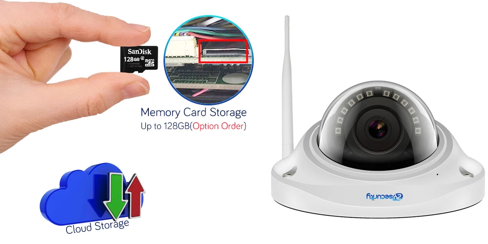 Zyбезопасности 1080p Wifi камера CamHi приложение Onvif 20 м ночного видения Vandalproof SD карта двухсторонняя аудио сигнализация домашняя охранная CCTV камера