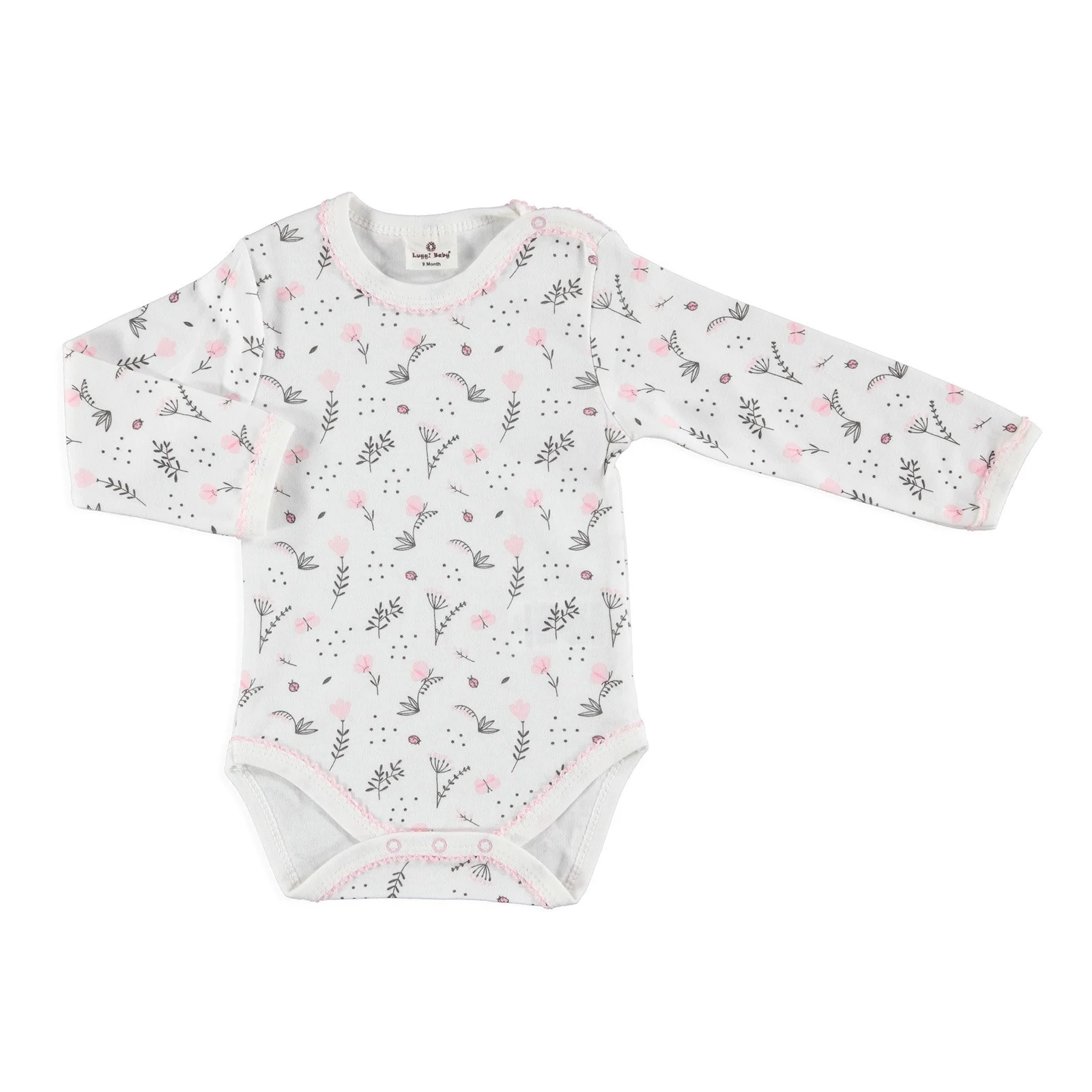 Ebebek Luggi/Зимний комбинезон с длинными рукавами и органическим цветком для
