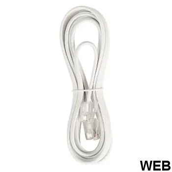 Телекоммуникационный Кабель RS232. RJ11 для температуры атаки 5 00 м белый|Кабели