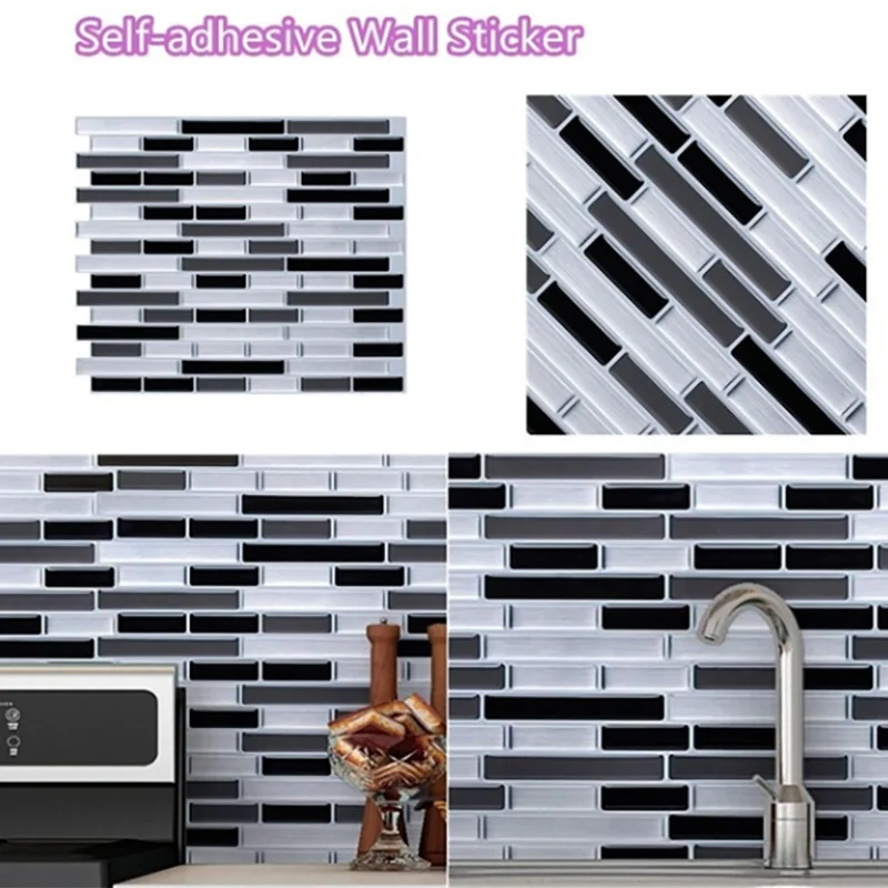 

Self-adhesive Tiles Peel And Stick Backsplash Mosaic Wall Stickers 3d wall Panel Bathroom Waterproof Stick On Tiles For Kitchen