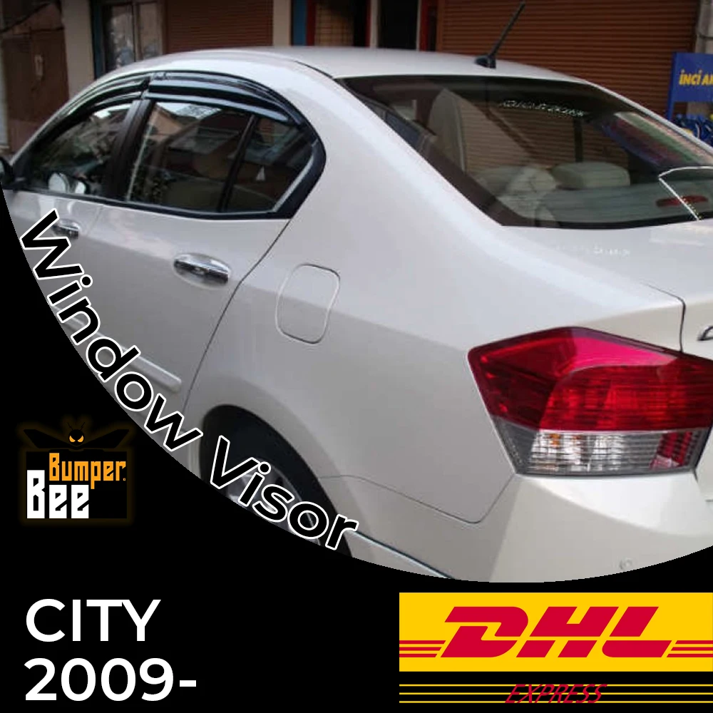 

Car Window Accessories Honda City 2009 2010 2011 2012 2013 2014 2015 2016 2017 2018 Window Deflector Rain Guard Visor Awnings