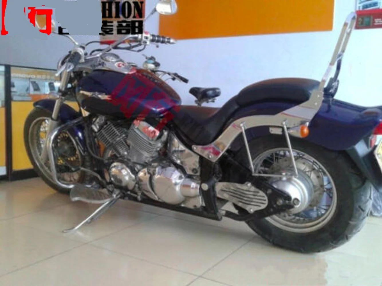 Крепежный кронштейн для Кавасаки Вулкан VN1500 96 + (18 5 см) хромированный
