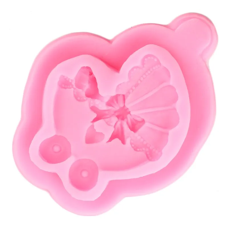 DIY детская коляска автомобиль силиконовые формы для шоколада на день рождения