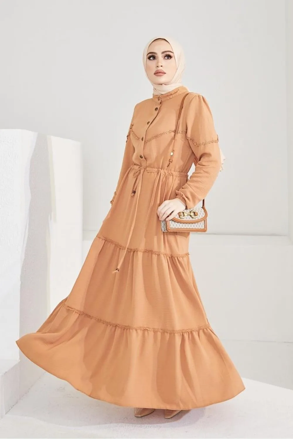 Женская одежда, кружевное летнее кимоно с детализированным воротником, модный кардиган платье женское платье мусульманские платья геншин ...