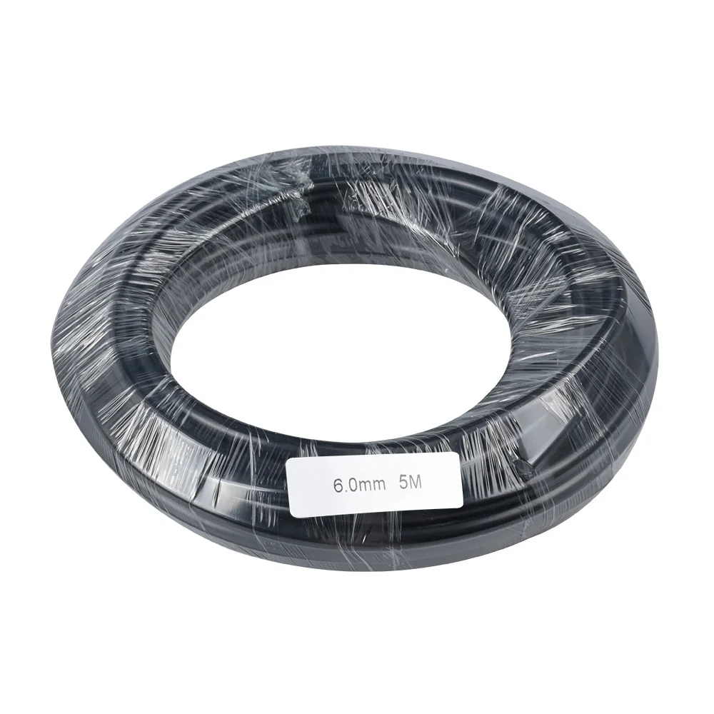 

1～100m Black Cover PMMA End Glow Plastic Optic Fiber Cable Inner 6mm Diameter For Decorative Lighting
