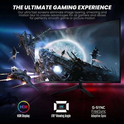 FYHXele игровой монитор 27 дюймов 2K 165Гц IPS