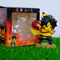 pokemon onepiece anime figure pikachu cosplay portgas%c2%b7d%c2%b7 ace kawaii model toys for children encanto collection birthday gift