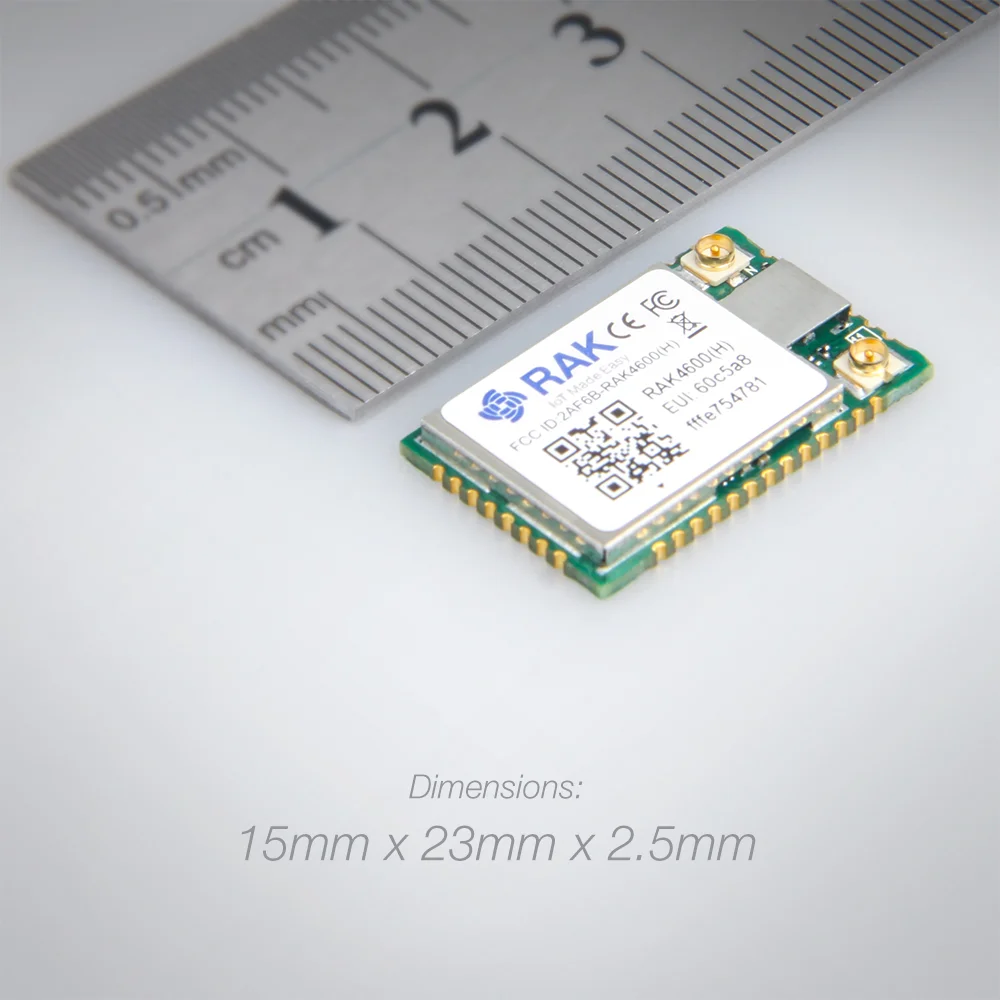 Модуль LPWAN от RAK4600 WisDuo | Микроконтроллер RF52832 Микросхема Semtech SX1276 LoRa Лораван 1.0.2