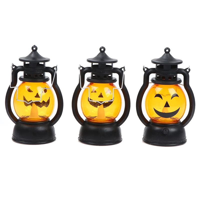 Тыква череп светодиодный фонарь пони украшение на Хэллоуин реквизит креативный