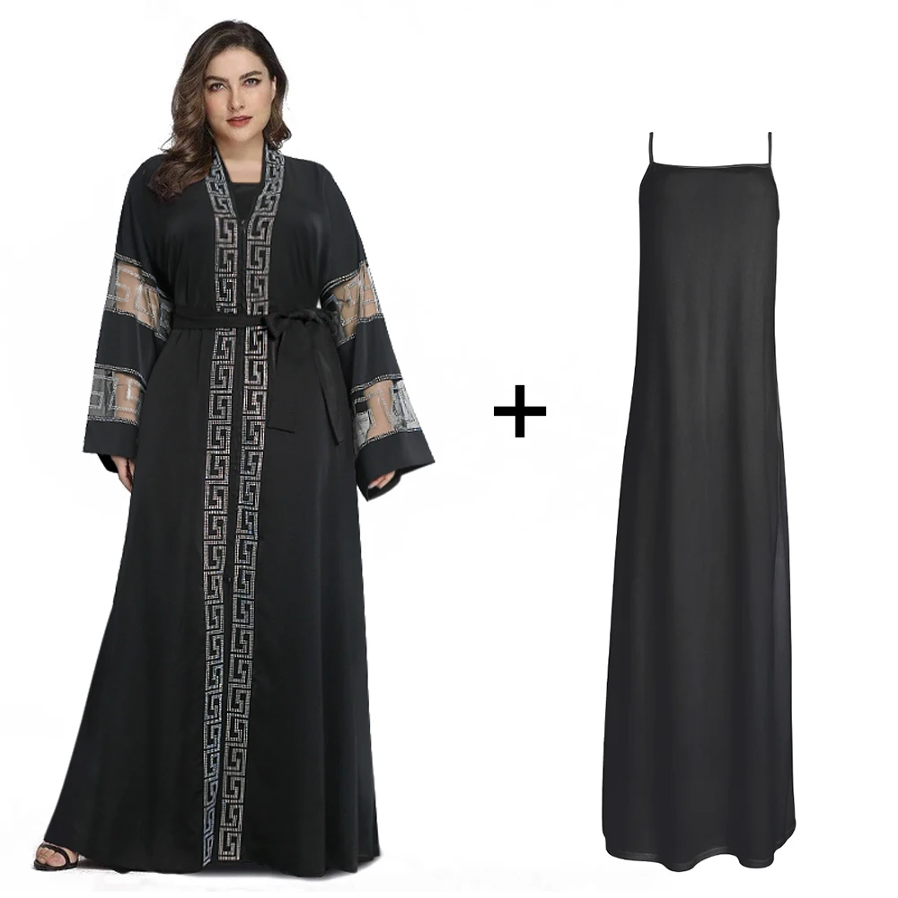 Платье-кимоно женское длинное в арабском стиле, 2022