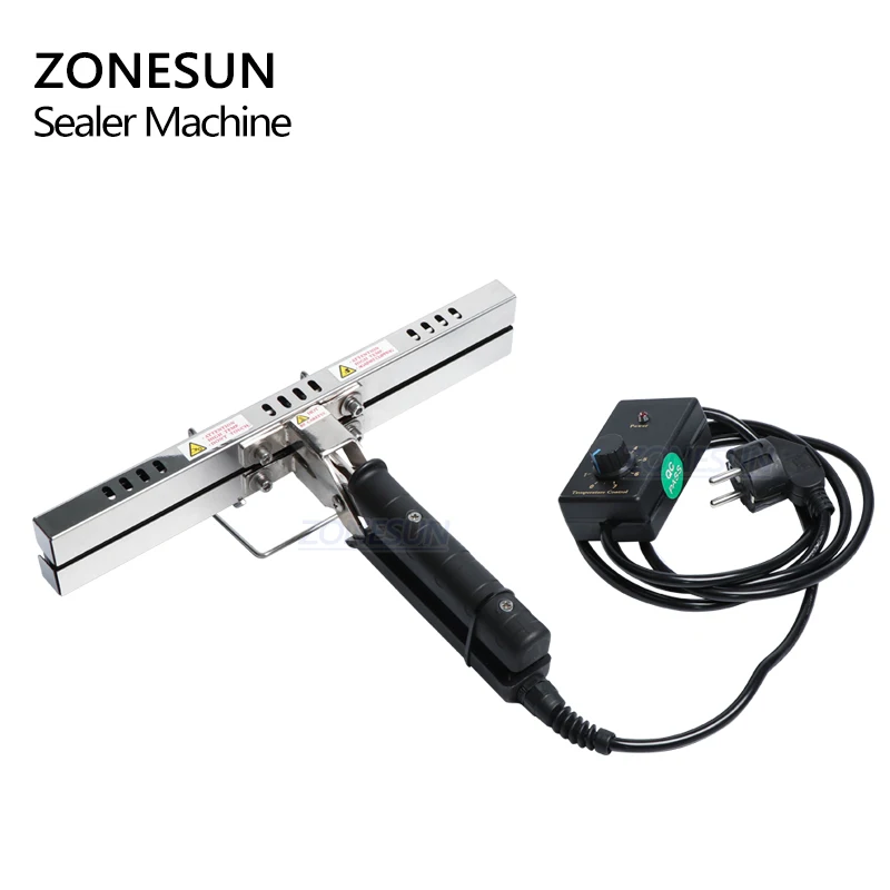 Плоскогубцы ZONESUN с прямым нагревом аппарат для запечатывания алюминиевой пленки