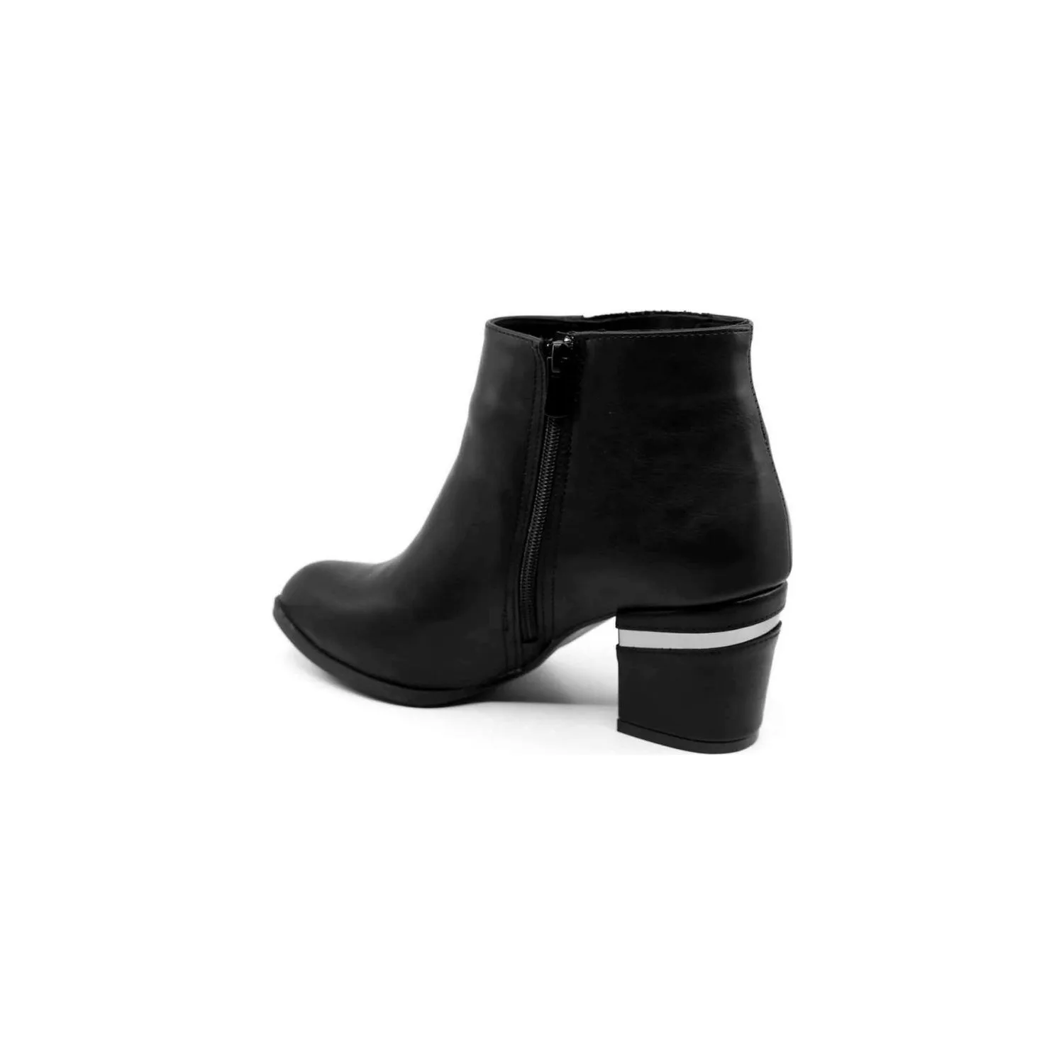 

Mosimoso Lawella Black Skin Star Wheel Heels Zipper Women Boots