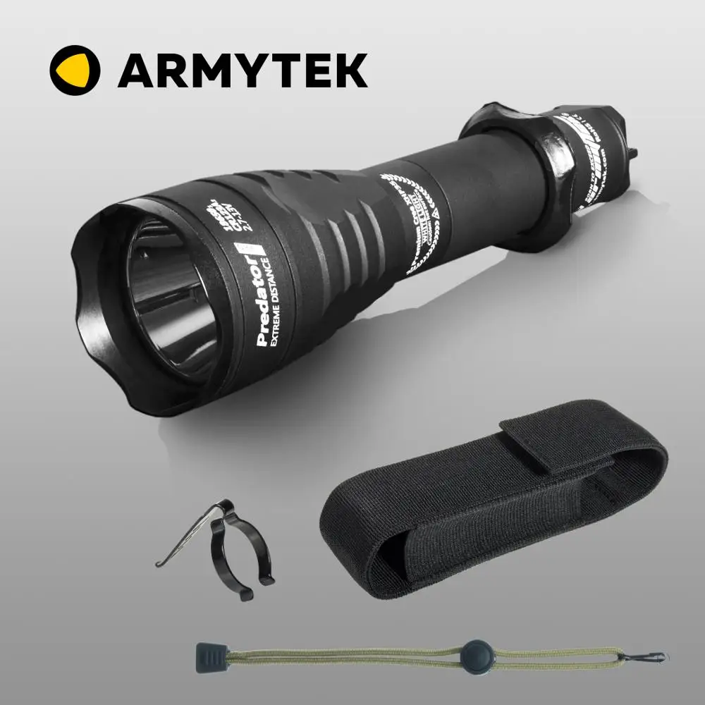 Светодиодный Тактический фонарь Armytek Predator XHP35 HI LED Дальнобойный Подствольный